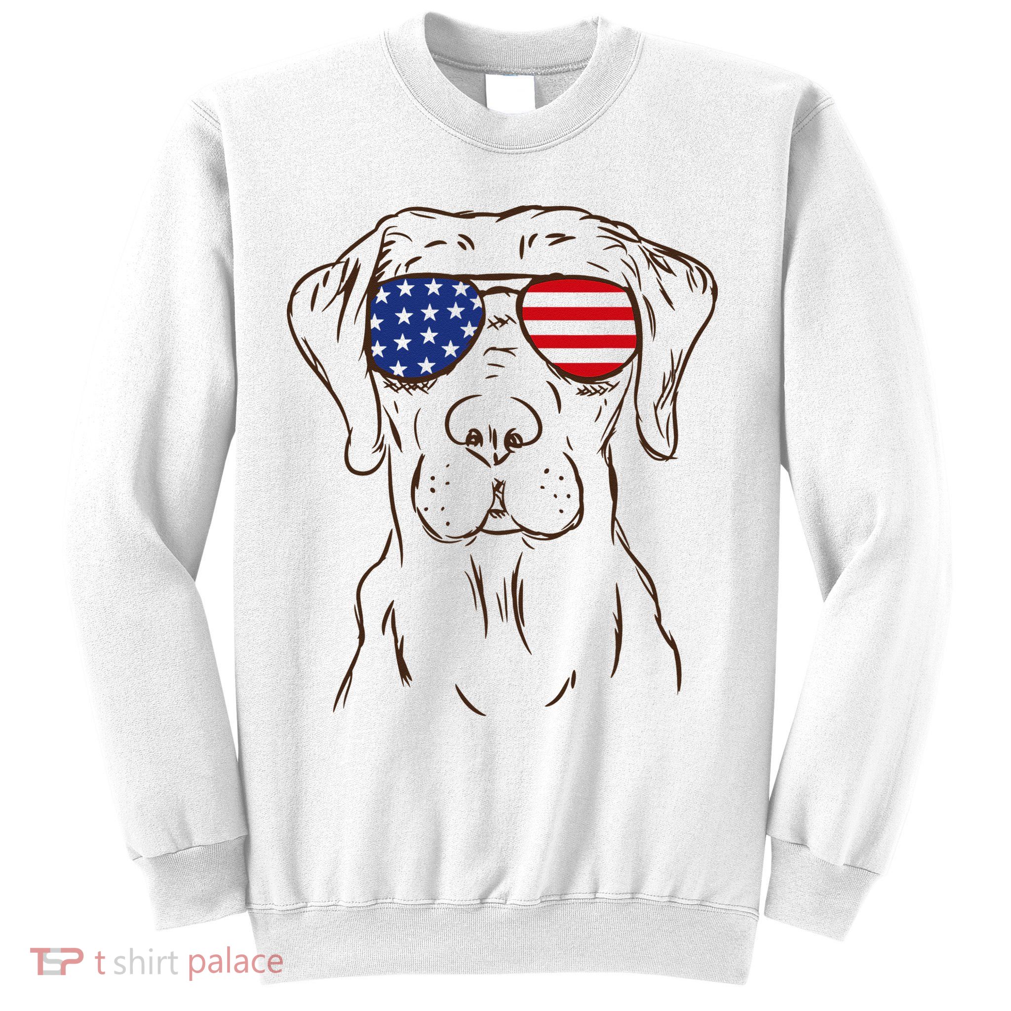 American Flag Labrador Retriever Patriotic 4th Of July Gifts Sweatshirt