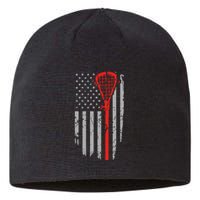 American Flag Lacrosse USA Vintage Sustainable Beanie