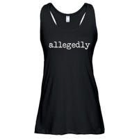 Allegedly Funny Lawyer Attorney Ladies Essential Flowy Tank