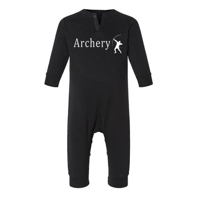 Archery Funny Logo Infant Fleece One Piece