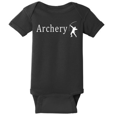 Archery Funny Logo Baby Bodysuit