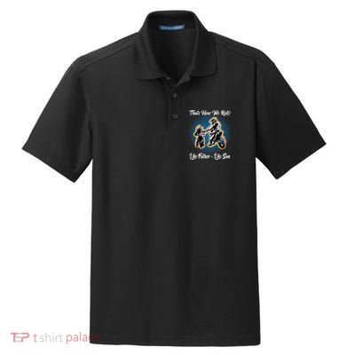 Awesome Father Like Son Dirt Bike Motocross Motorbike Dry Zone Grid Polo