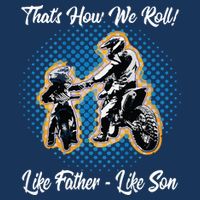 Awesome Father Like Son Dirt Bike Motocross Motorbike Tall T-Shirt