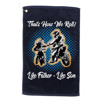 Awesome Father Like Son Dirt Bike Motocross Motorbike Golf Towel