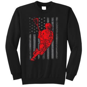 American Flag Lacrosse Usa Sport Sweatshirt