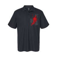 American Flag Lacrosse Usa Sport Softstyle Adult Sport Polo