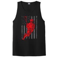 American Flag Lacrosse Usa Sport PosiCharge Competitor Tank