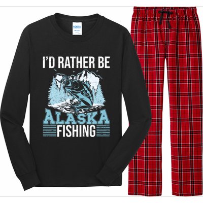 Alaska Fishing Lovers Alaskan Salmon Fish Gift Long Sleeve Pajama Set