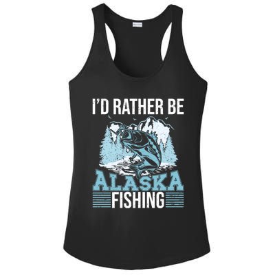 Alaska Fishing Lovers Alaskan Salmon Fish Gift Ladies PosiCharge Competitor Racerback Tank