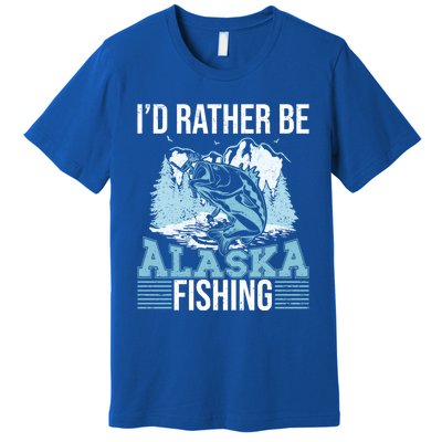 Alaska Fishing Lovers Alaskan Salmon Fish Gift Premium T-Shirt