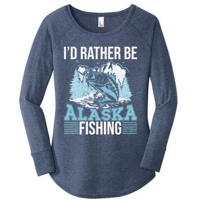 Alaska Fishing Lovers Alaskan Salmon Fish Gift Women's Perfect Tri Tunic Long Sleeve Shirt