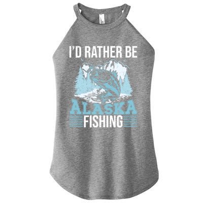 Alaska Fishing Lovers Alaskan Salmon Fish Gift Women’s Perfect Tri Rocker Tank