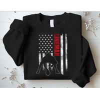 American Football Lineman Offensive Player Apparel Us Flag Sweatshirt