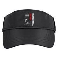 American Football Lineman Offensive Player Apparel Us Flag Adult Drive Performance Visor