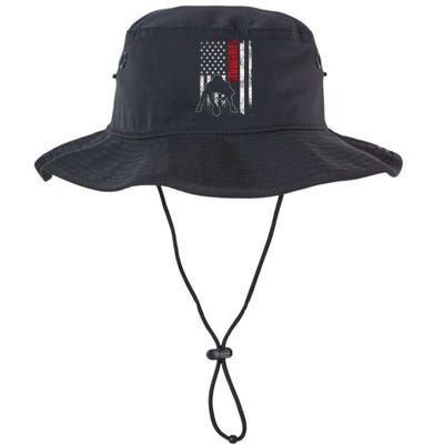 American Football Lineman Offensive Player Apparel Us Flag Bucket Hat