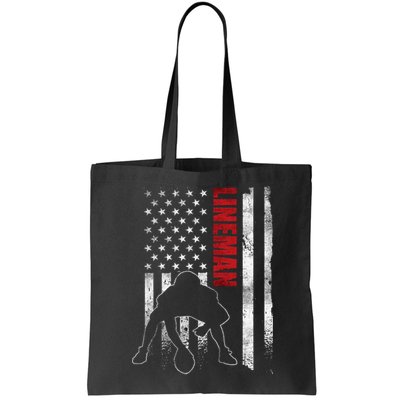 American Football Lineman Offensive Player Apparel Us Flag Bag