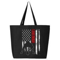 American Football Lineman Offensive Player Apparel Us Flag 25L Jumbo Tote