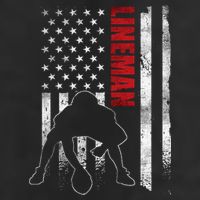 American Football Lineman Offensive Player Apparel Us Flag 25L Jumbo Tote