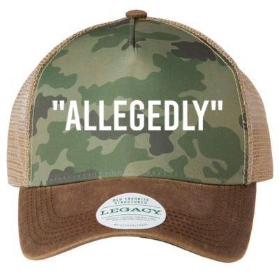 Allegedly Funny Lawyer Funny Attorney Lawyer Quote Cool Gift Legacy Tie Dye Trucker Hat