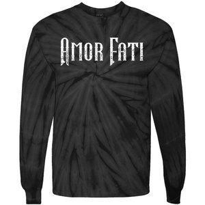 Amor Fati Love Your Fate Stoic Inspirational Latin Quotes Tie-Dye Long Sleeve Shirt