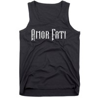 Amor Fati Love Your Fate Stoic Inspirational Latin Quotes Tank Top