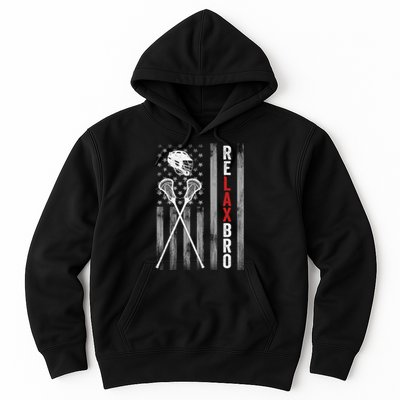 American Flag Lax Helmet Sticks Lacrosse Hoodie