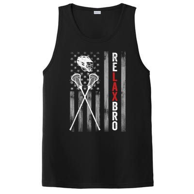 American Flag Lax Helmet Sticks Lacrosse PosiCharge Competitor Tank