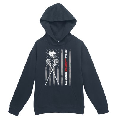 American Flag Lax Helmet Sticks Lacrosse Urban Pullover Hoodie