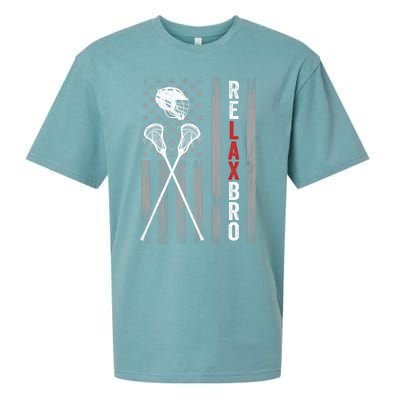 American Flag Lax Helmet Sticks Lacrosse Sueded Cloud Jersey T-Shirt