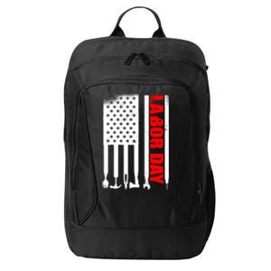 American Flag Labor Day Meaningful Gift City Backpack