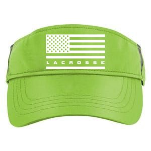 American Flag Lacrosse Apparel Gift Lacrosse Gift Adult Drive Performance Visor