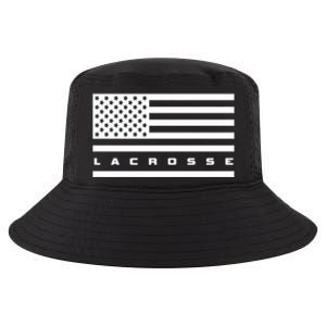 American Flag Lacrosse Apparel Gift Lacrosse Gift Cool Comfort Performance Bucket Hat