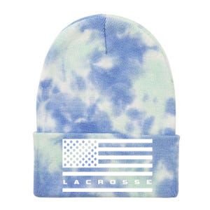 American Flag Lacrosse Apparel Gift Lacrosse Gift Tie Dye 12in Knit Beanie