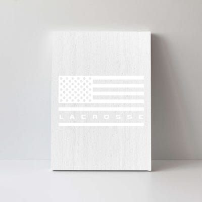 American Flag Lacrosse Apparel Gift Lacrosse Gift Canvas