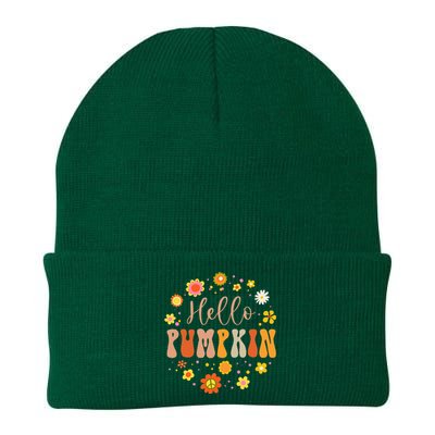 Autumn Fall Lover Pumpkin Groovy Thanksgiving Knit Cap Winter Beanie