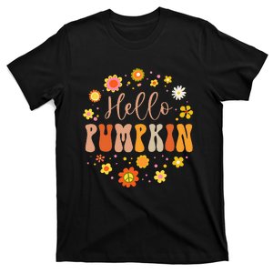 Autumn Fall Lover Pumpkin Groovy Thanksgiving T-Shirt