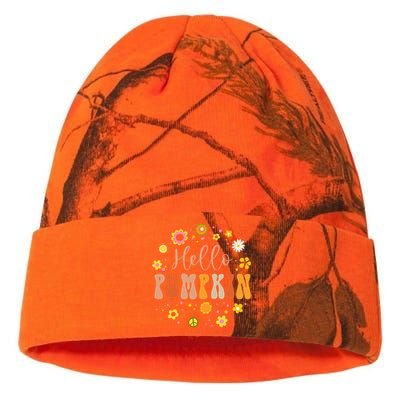 Autumn Fall Lover Pumpkin Groovy Thanksgiving Kati Licensed 12" Camo Beanie