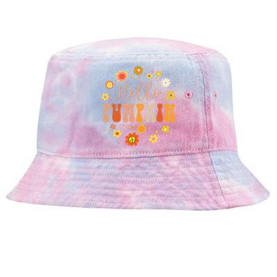 Autumn Fall Lover Pumpkin Groovy Thanksgiving Tie-Dyed Bucket Hat