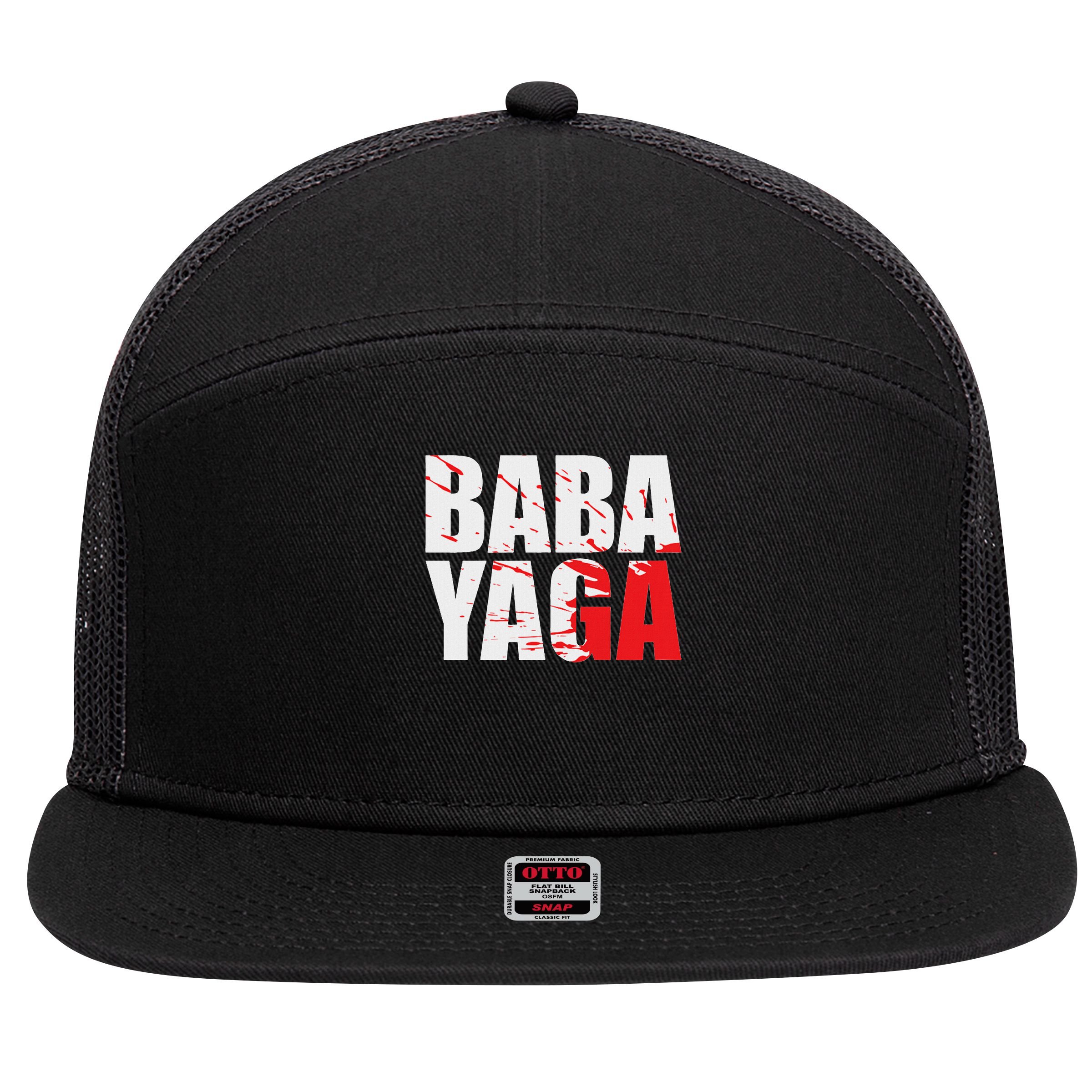 Action Film Lovers Baba Yaga Gear 7 Panel Mesh Trucker Snapback Hat