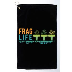 Aquarist Frag Life Coral Reef Saltwater Funny Aquarium Platinum Collection Golf Towel