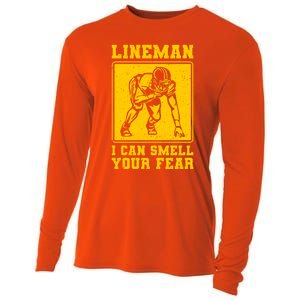 American Football Line Player Support Gift Cooling Performance Long Sleeve Crew