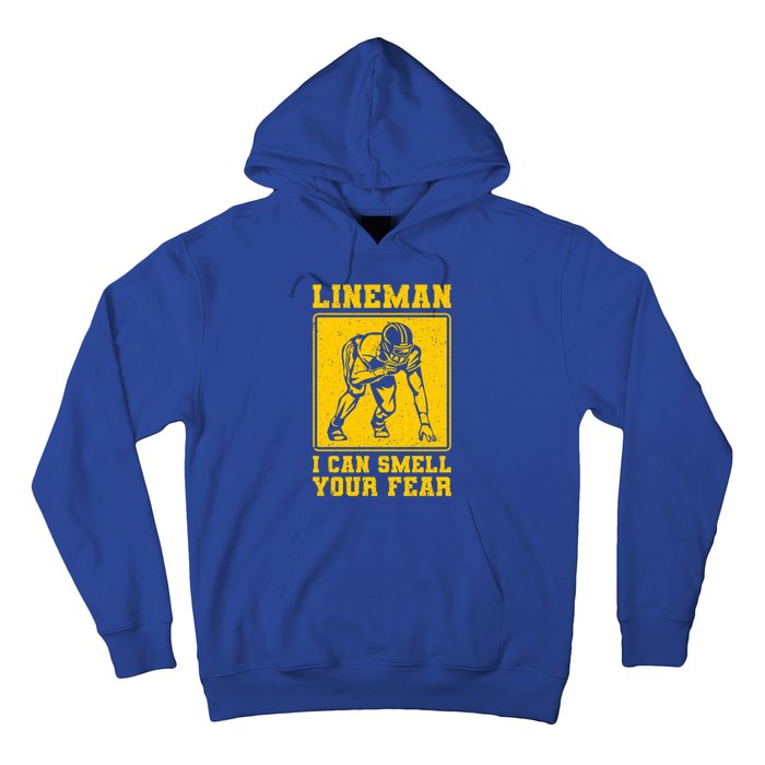 American Football Line Player Support Gift Hoodie