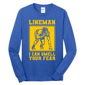 American Football Line Player Support Gift Tall Long Sleeve T-Shirt