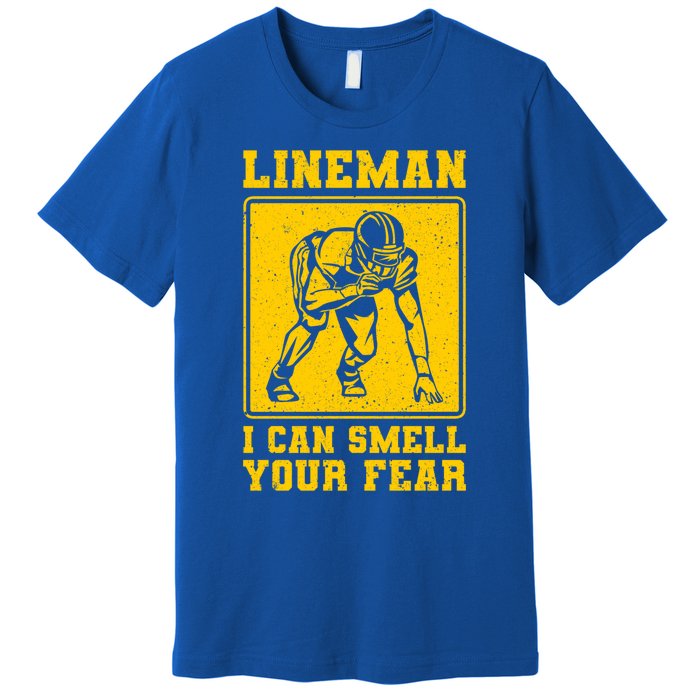 American Football Line Player Support Gift Premium T-Shirt