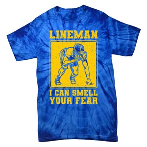 American Football Line Player Support Gift Tie-Dye T-Shirt