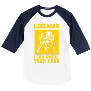 American Football Line Player Support Gift Baseball Sleeve Shirt