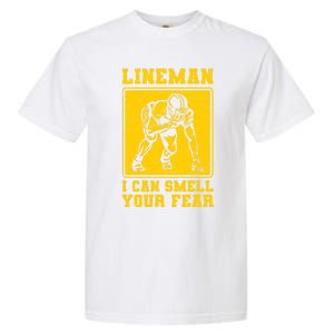 American Football Line Player Support Gift Garment-Dyed Heavyweight T-Shirt