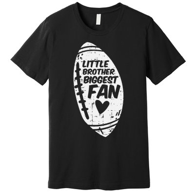 American Football Little Brother Biggest Fan Family Premium T-Shirt