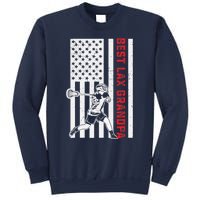 American Flag Lacrosse Grandpa LAX Player Team Sports Lover Sweatshirt