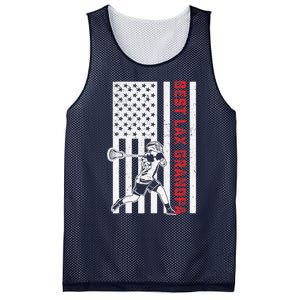 American Flag Lacrosse Grandpa LAX Player Team Sports Lover Mesh Reversible Basketball Jersey Tank